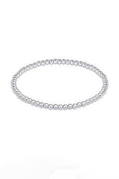 Classic Sterling 3mm Bead Bracelet
