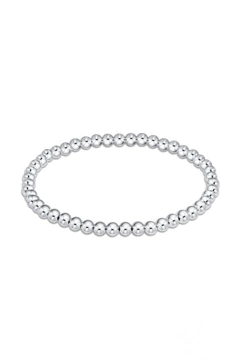 Classic Sterling 4mm Bead Bracelet