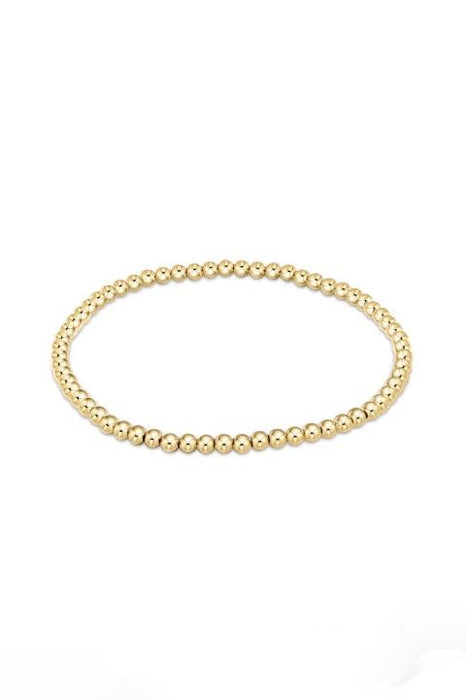 Classic Gold 3mm Bead Bracelet
