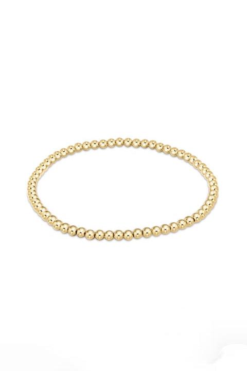 Classic Gold 3mm Bead Bracelet