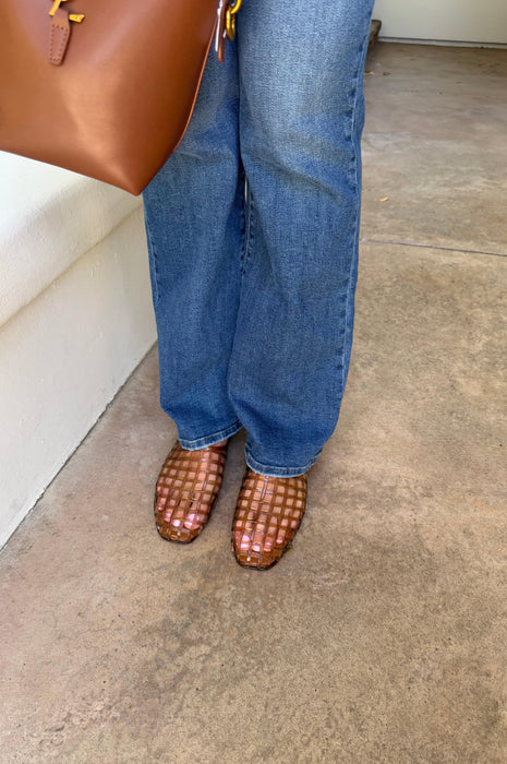 Jelly Mesh Mule Brown