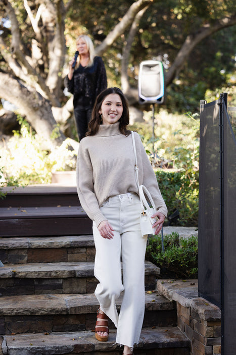 Anya Turtleneck Sweater Light Taupe