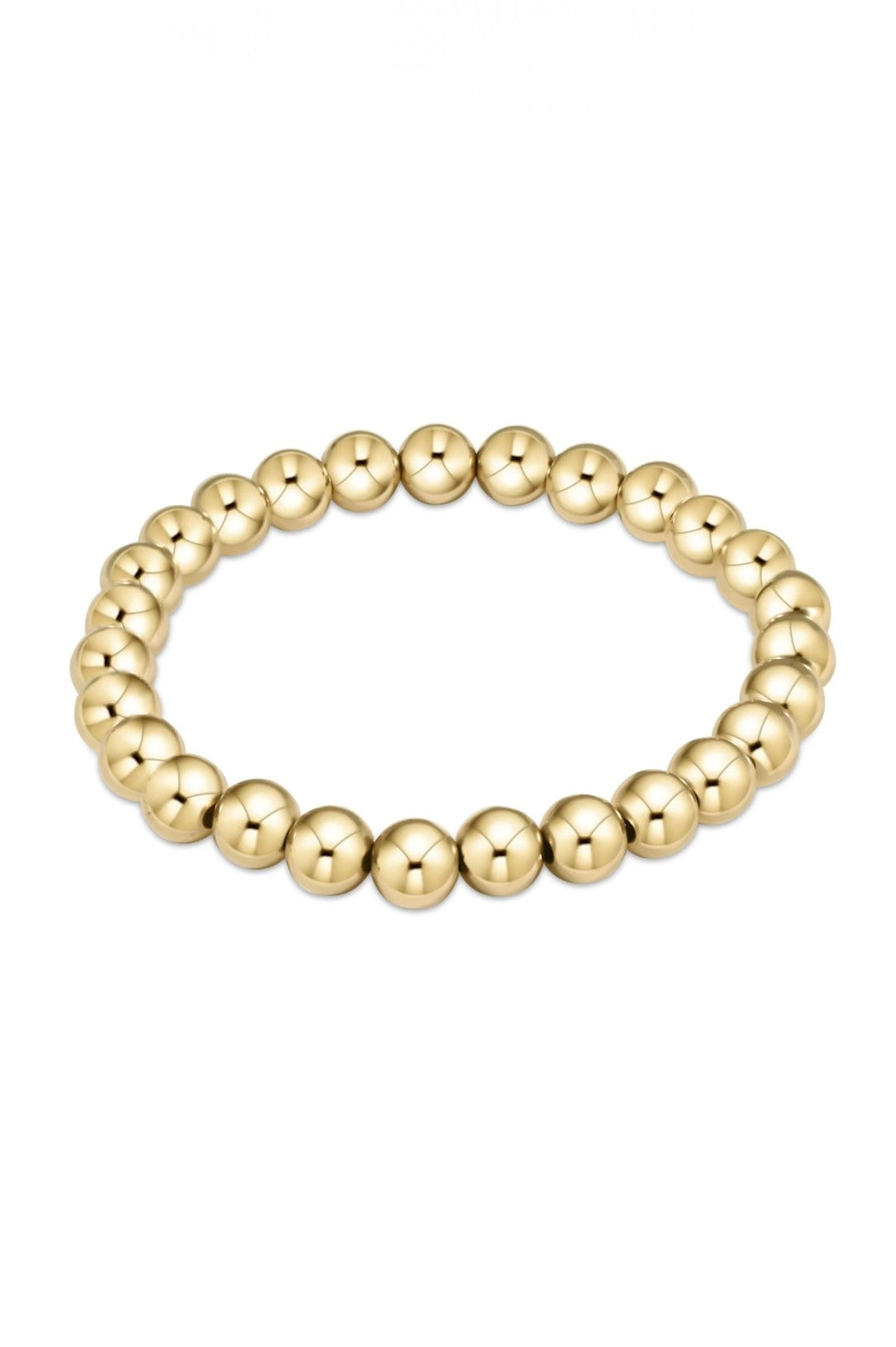 Classic Gold 7mm Bead Bracelet