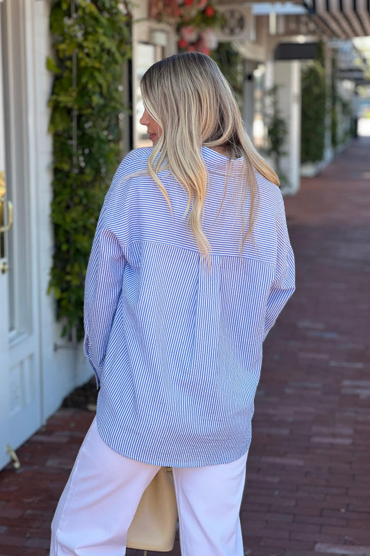 Always a Classic Striped Shirt Blue/White