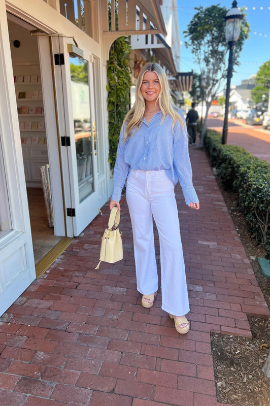 Always a Classic Striped Shirt Blue/White