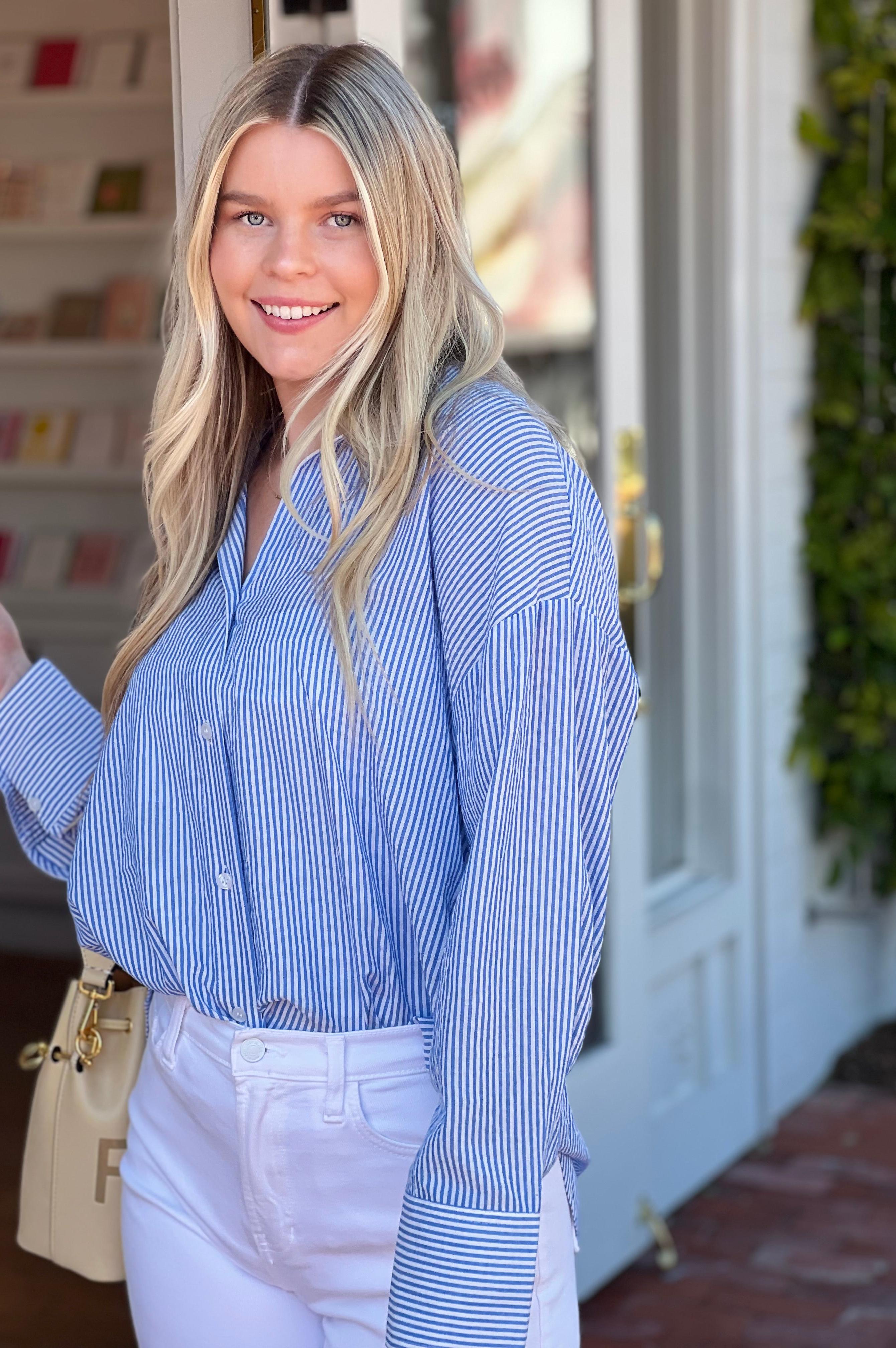 Always a Classic Striped Shirt Blue/White