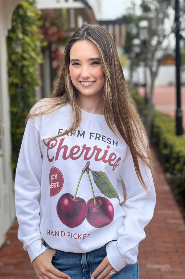 Vintage Cherries Pullover