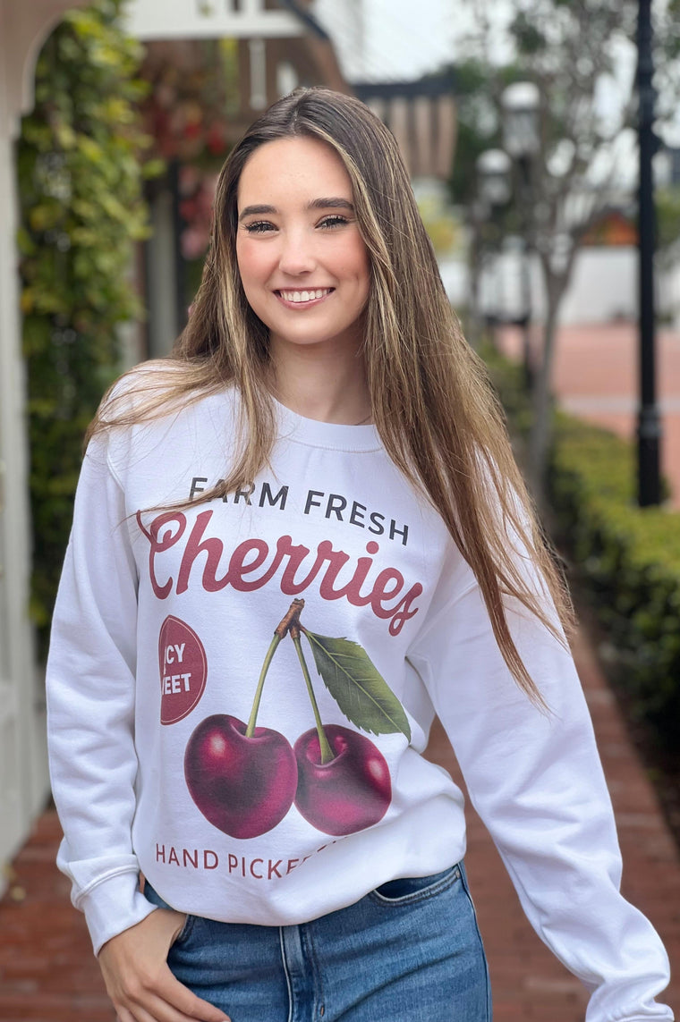 Vintage Cherries Pullover