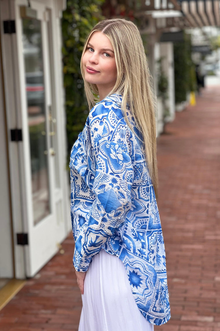 Greek Island Blouse