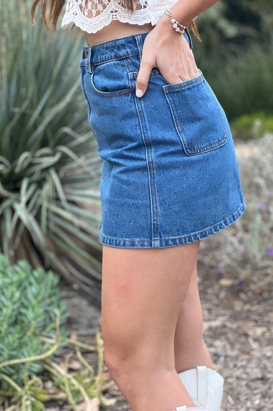 Vanessa Denim Mini Skirt