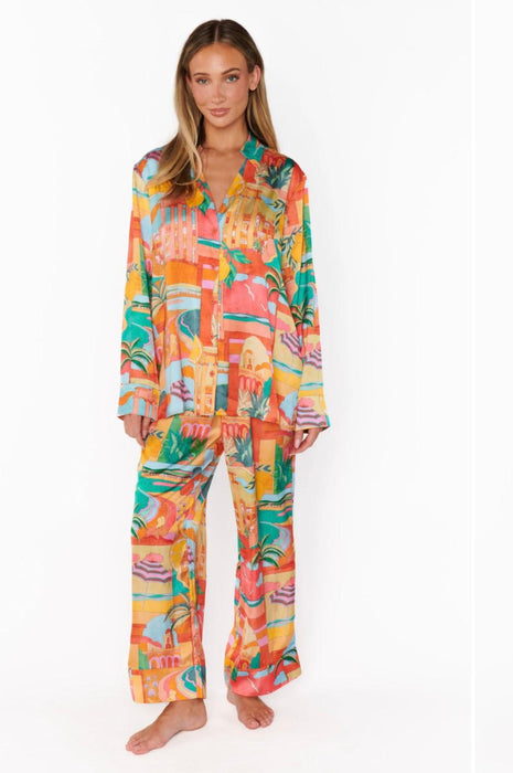 Show Me Your Mumu Early Riser PJ Set Postcards from Italia