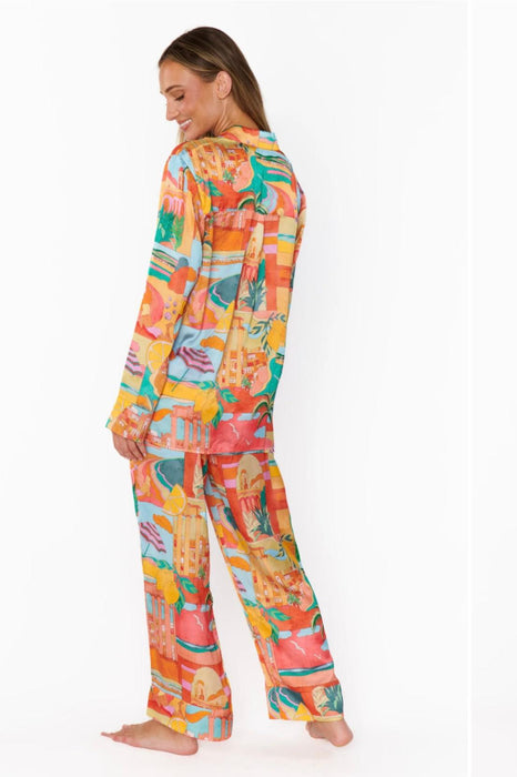 Show Me Your Mumu Early Riser PJ Set Postcards from Italia