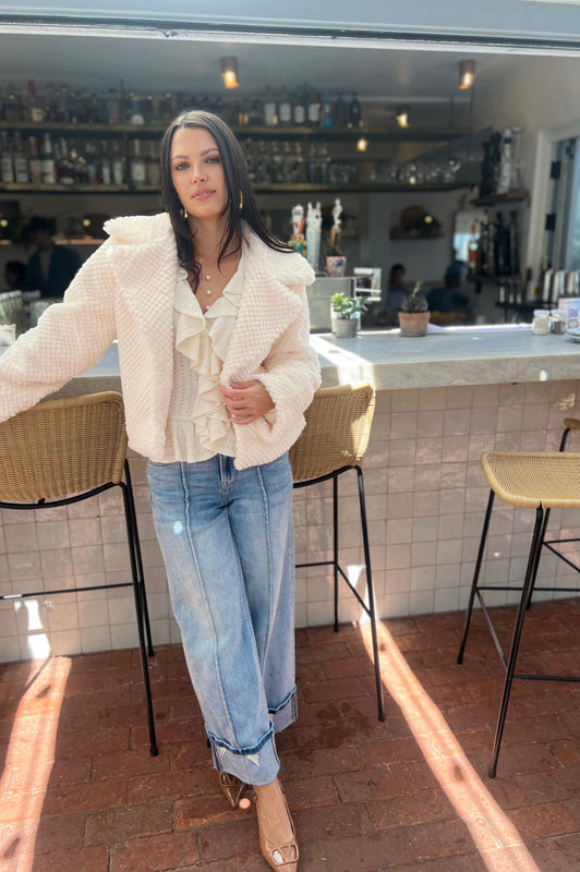Show Me Your Mumu Marley Top Cream Pointelle Knit