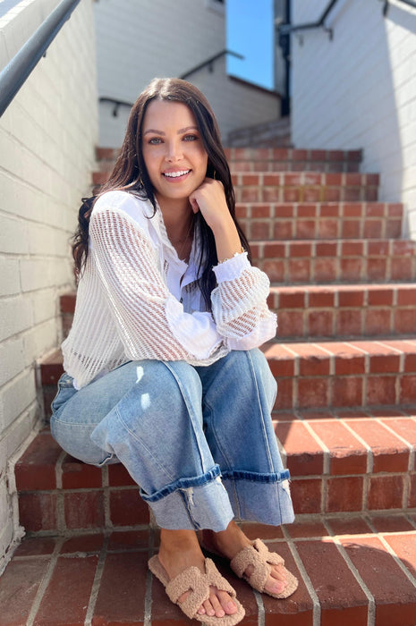 Boho Favorite Jacket Top White