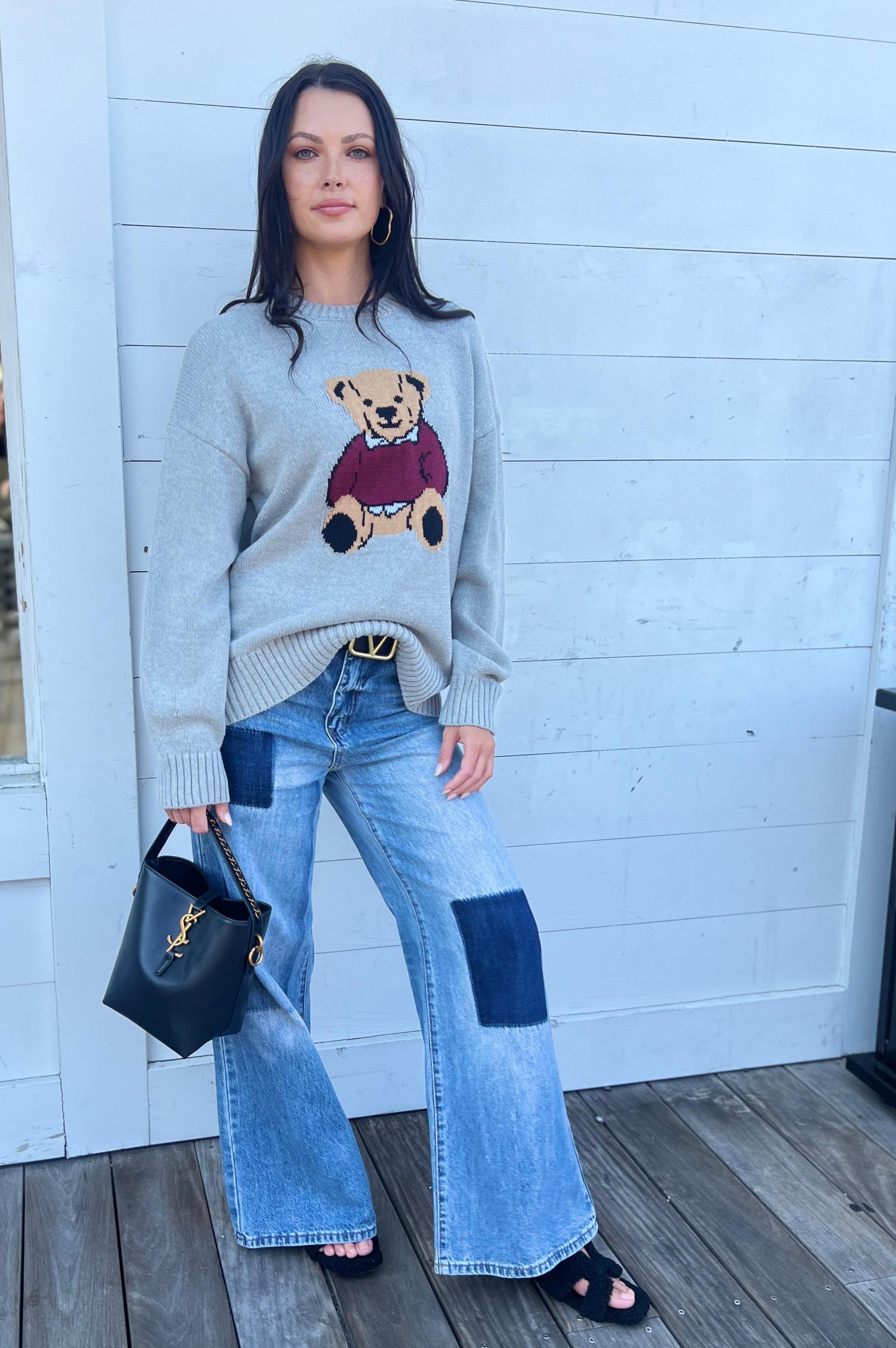 Teddy Bear Sweater Grey