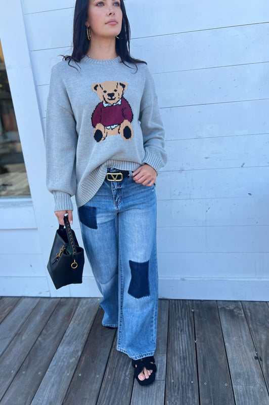 Teddy Bear Sweater Grey