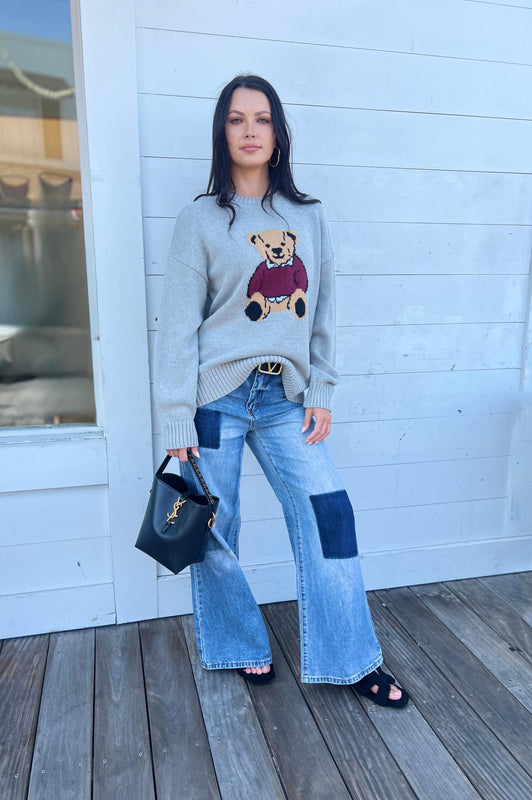 Teddy Bear Sweater Grey