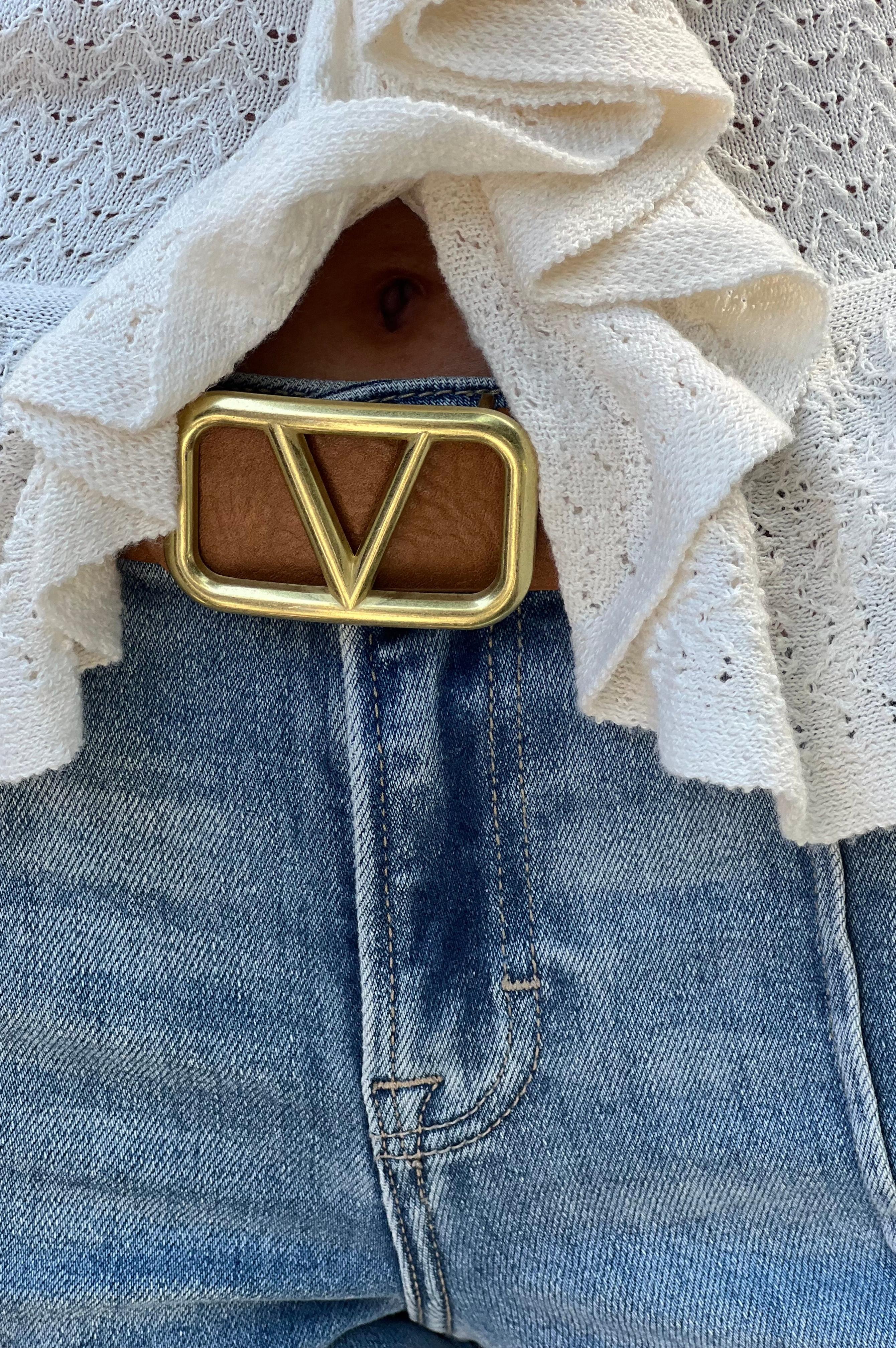 V Belt Cognac