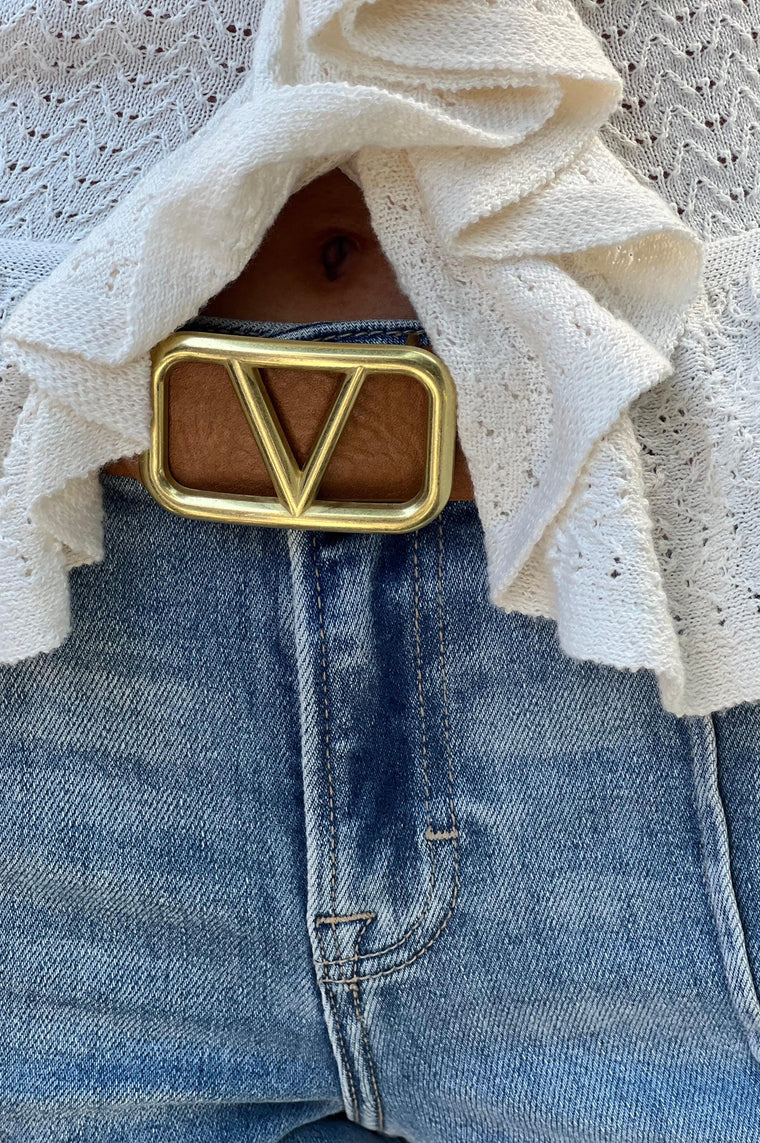 V Belt Cognac