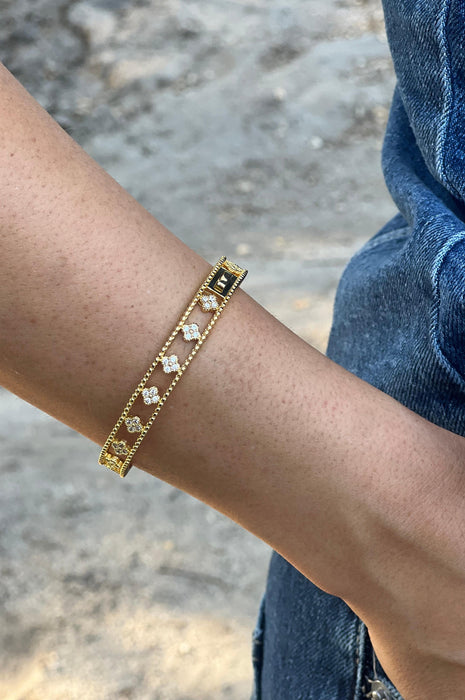 Grazie Clover CZ Bracelet