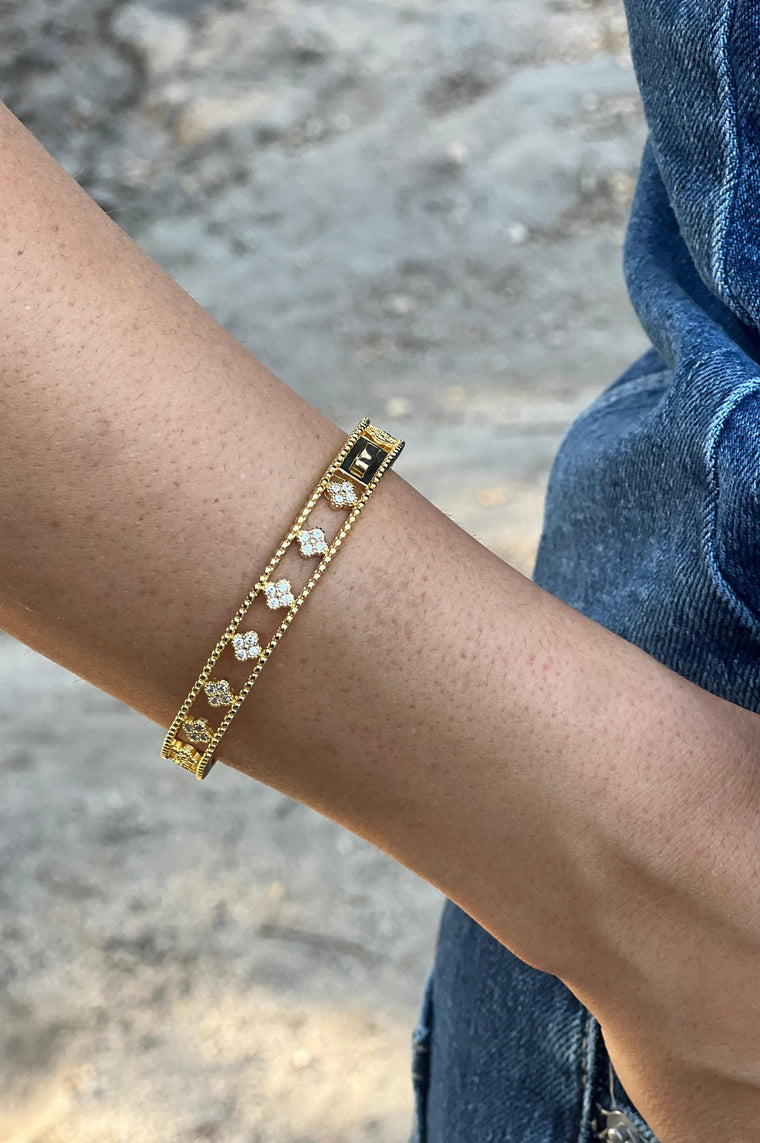 Grazie Clover CZ Bracelet
