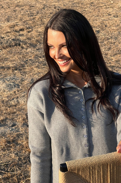 The Marlo Cardigan Heather Grey