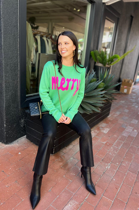 Merry Green/Pink Sweater