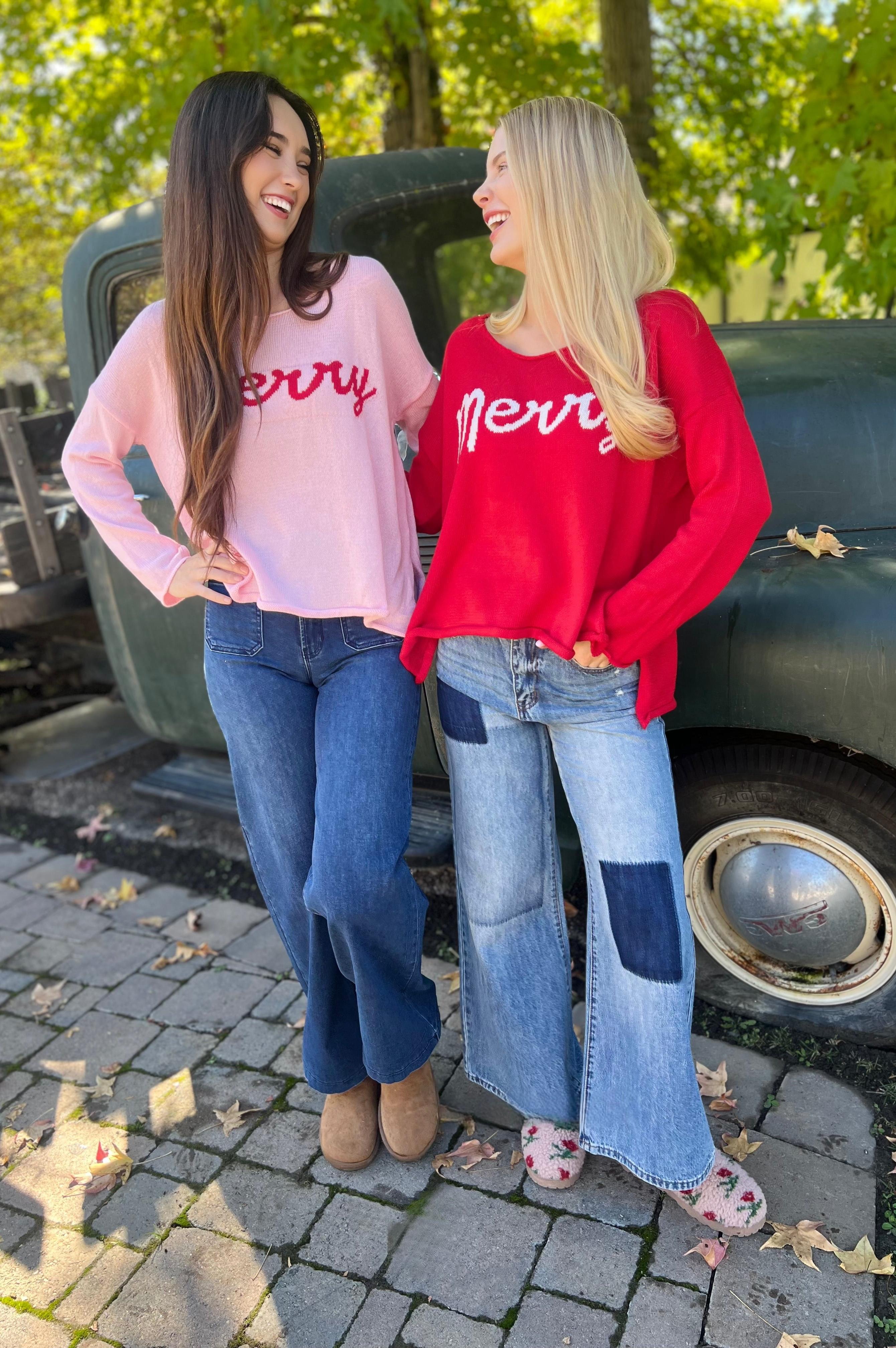 Merry Sweater Pink/Red