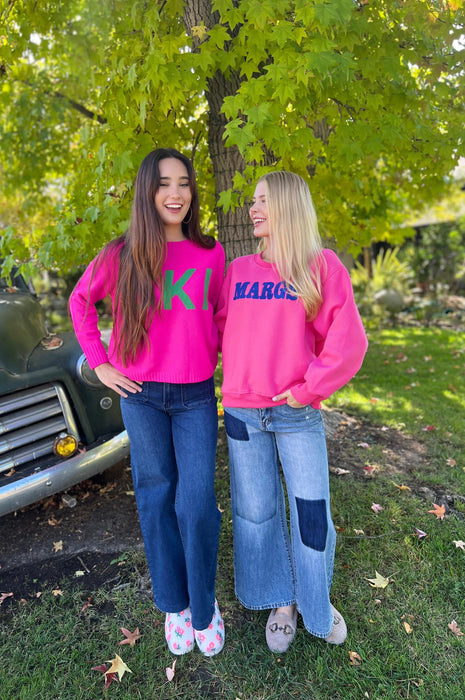 MARGS Sweater Pink Blue