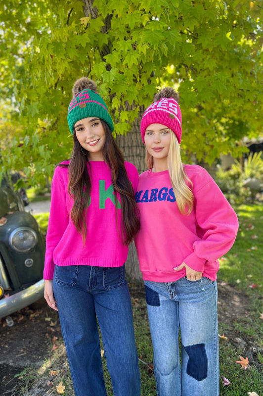 MARGS Sweater Pink Blue