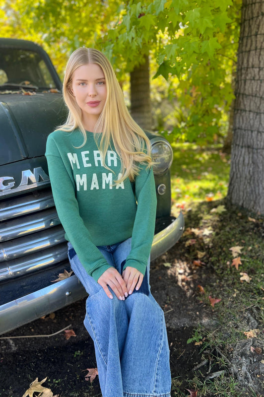 Merry Mama Pullover Heather Forest