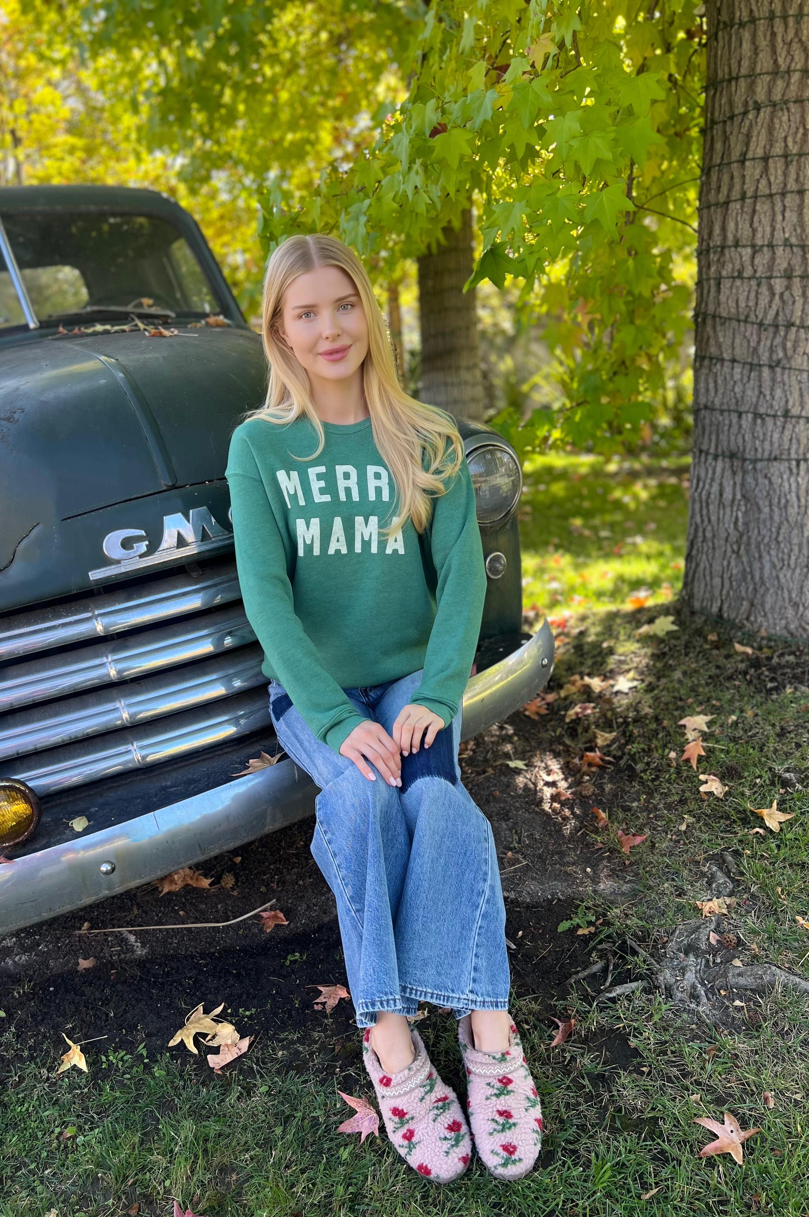Merry Mama Pullover Heather Forest