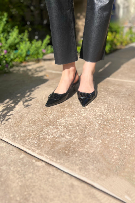 Clementine Kitten Heels Black