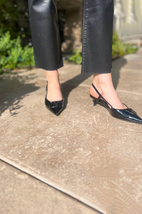 Clementine Kitten Heels Black