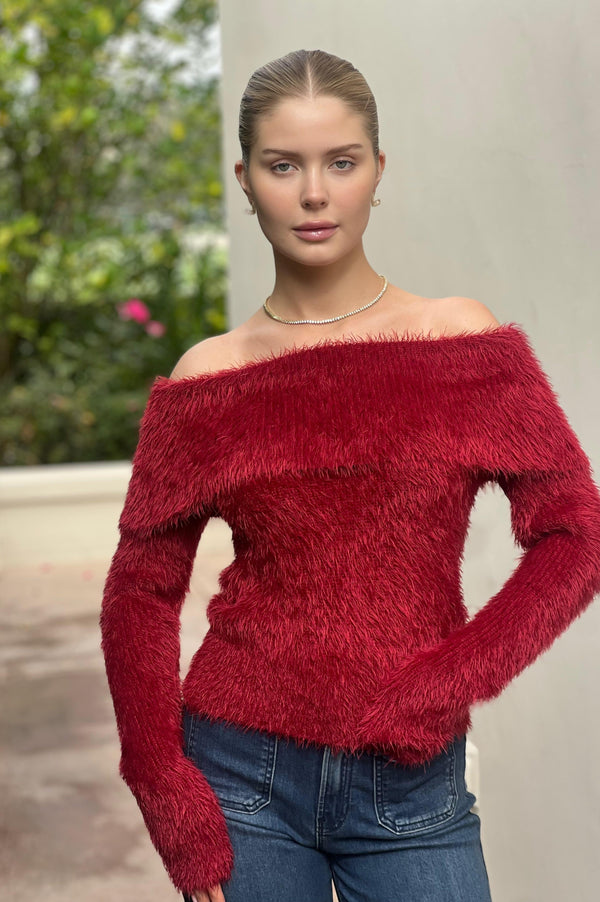Red Furr Sweater
