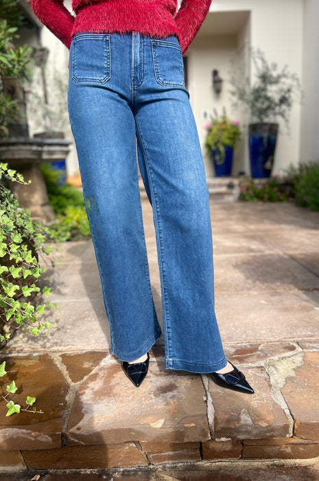 Pocket Blue Denim Jeans