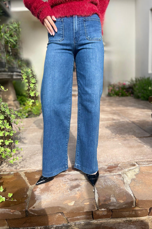 Pocket Blue Denim Jeans