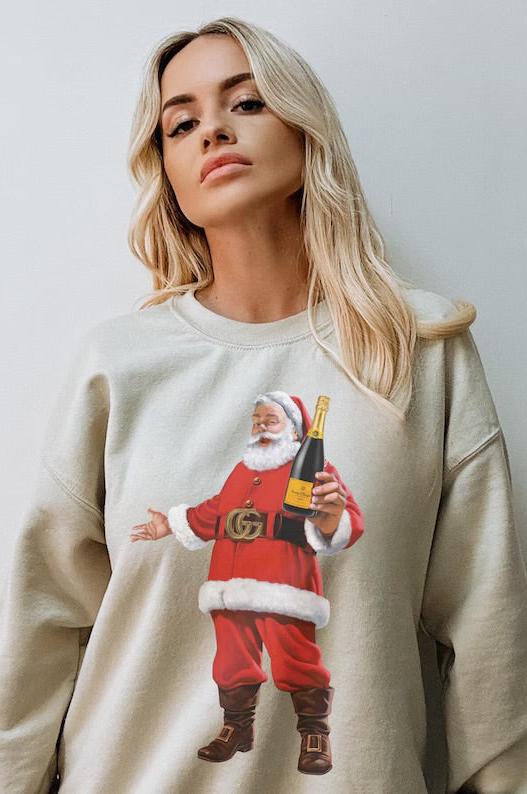 Bougee Champagne Santa Red GG Beige