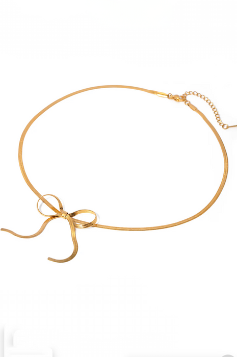 Lily Bow Necklace