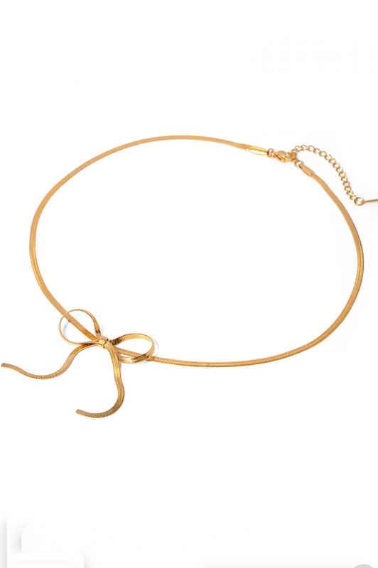 Lily Bow Necklace