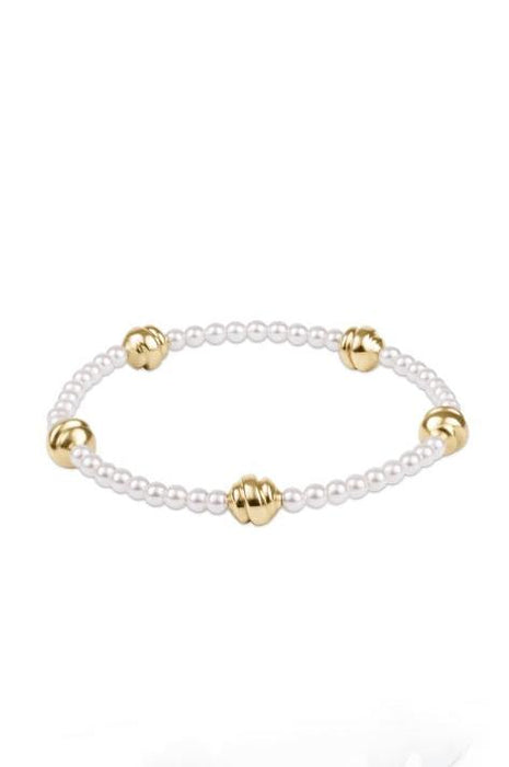 Admire Small Gold 3mm Pearl Bracelet
