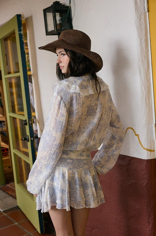 Willow Wisp Dress Blue Floral