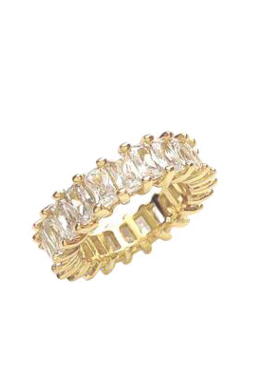 Leeza Baguette Ring Gold