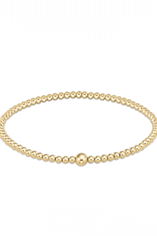 Classic Gold 3mm Bead Bracelet
