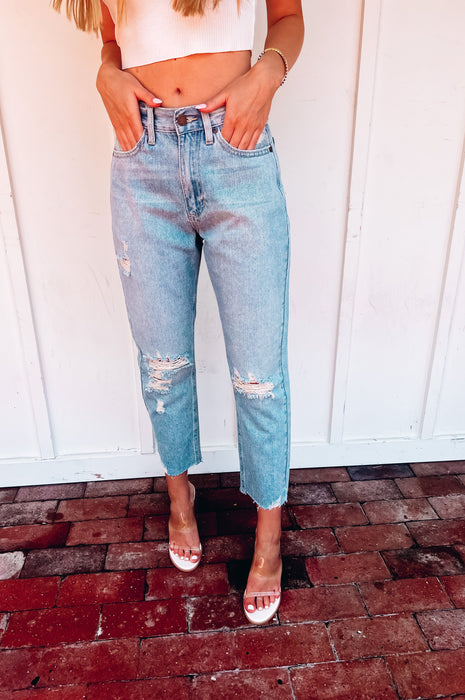 Macy High Rise Straight Jeans