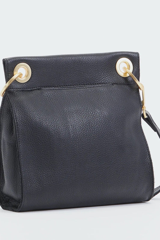 Hammitt Handbag Tony Med. Black Gold Red Zip