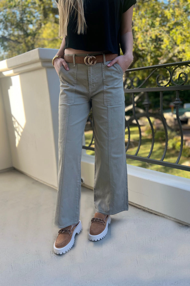Sunset and Vine Jeans Straight Olive