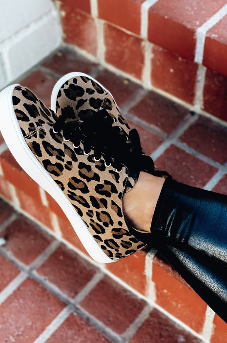 Kickin' it in Leopard Sneakers