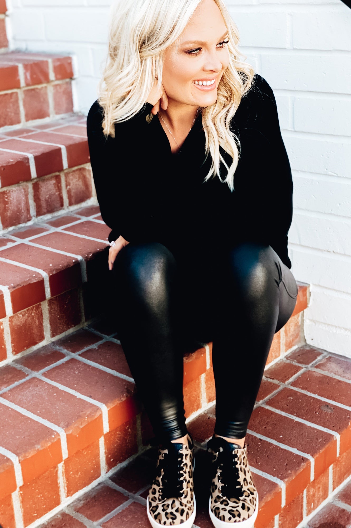 SPANX - Faux Leather Leggings in Black – Blue Ox Boutique