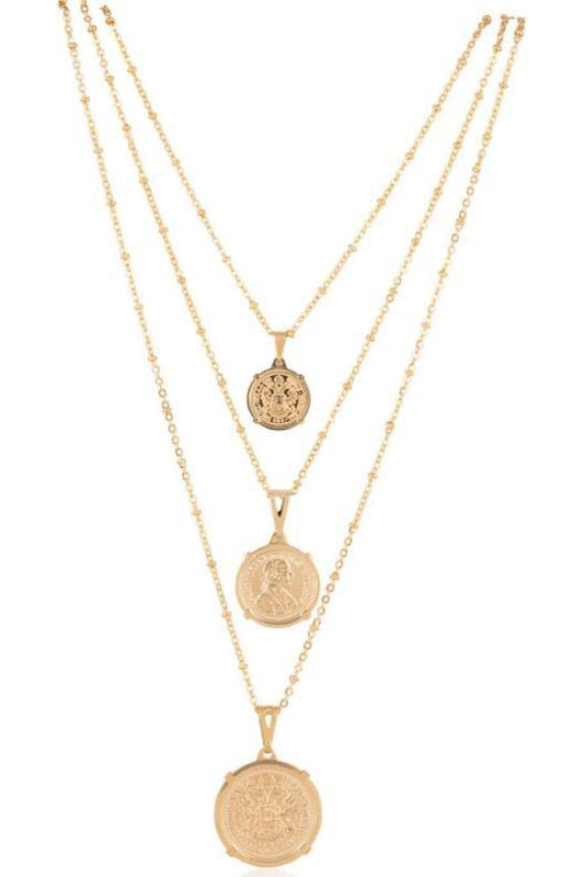 Emperor Coin Necklace Large 20"